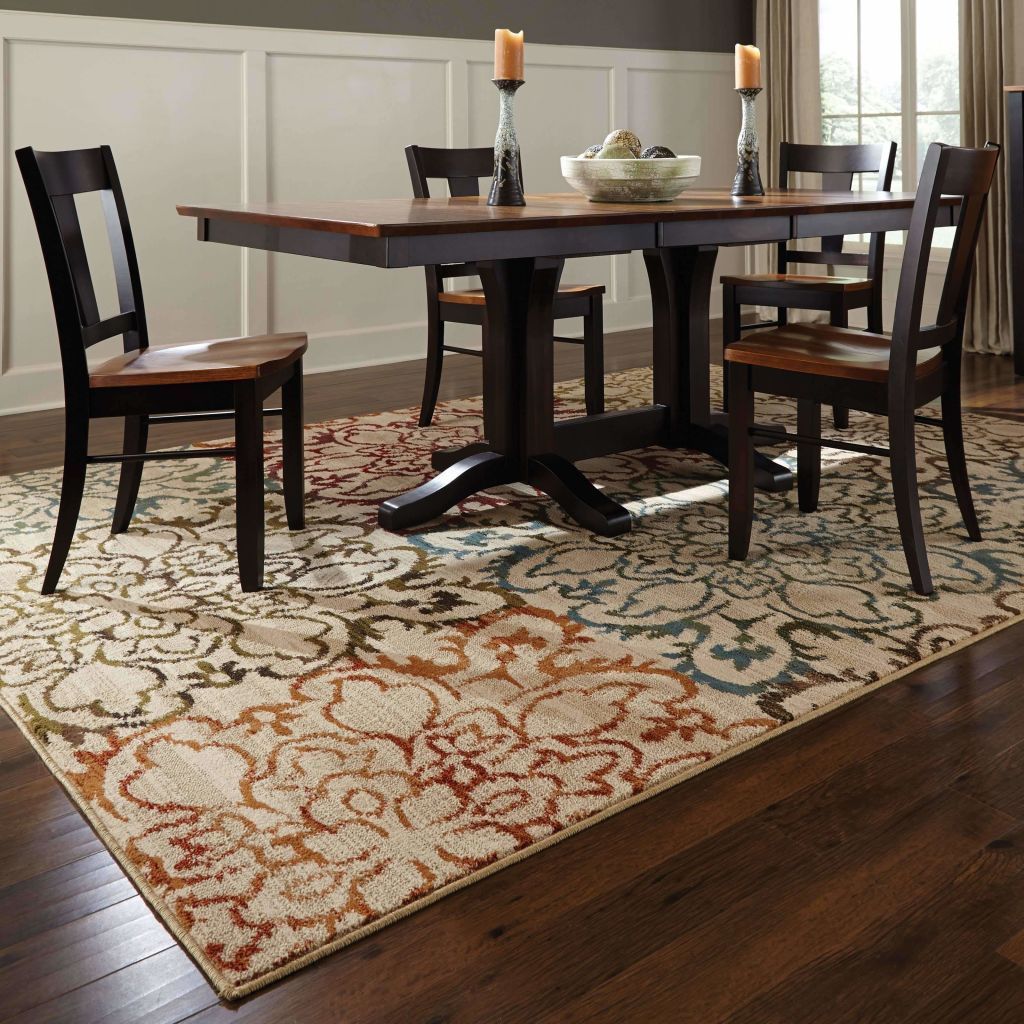 Woven - Emerson Ivory Multi Floral  Transitional Rug