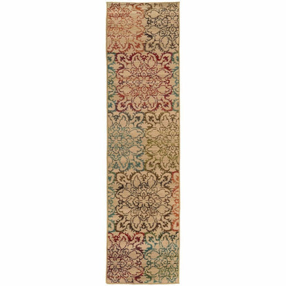 Woven - Emerson Ivory Multi Floral  Transitional Rug