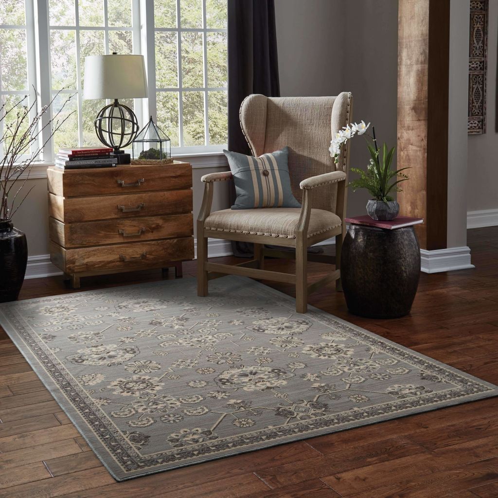Woven - Foundry Grey Charcoal Oriental Persian Traditional Rug