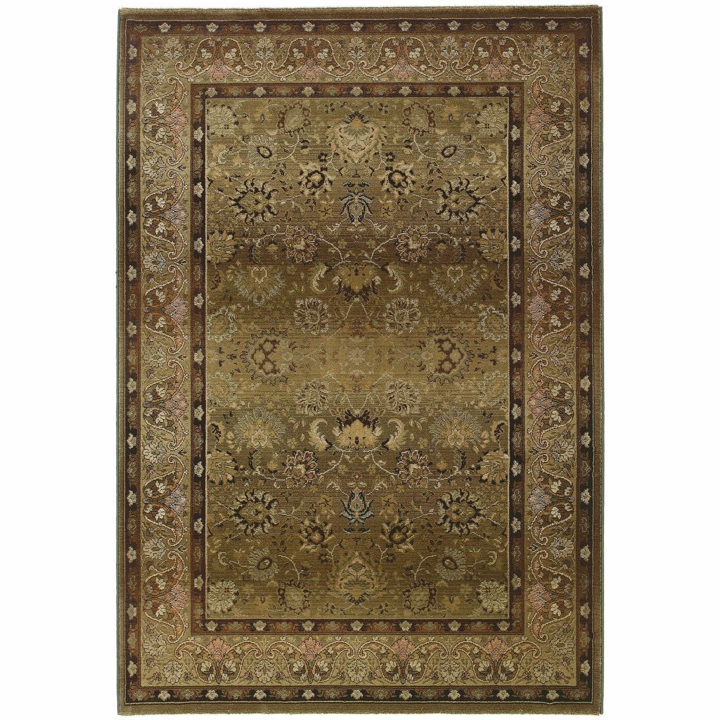 Generations Beige Green Oriental Persian Traditional Rug - Free Shipping