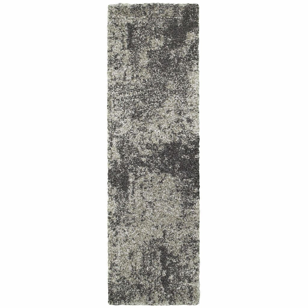 Woven - Henderson Grey Charcoal Abstract Shag Transitional Rug