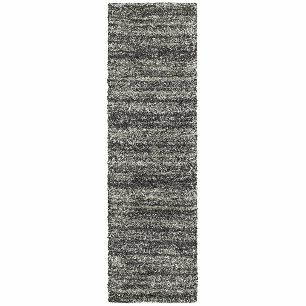 Woven - Henderson Grey Charcoal Geometric Stripe Transitional Rug