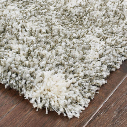 Woven - Henderson Grey Ivory Abstract Shag Transitional Rug