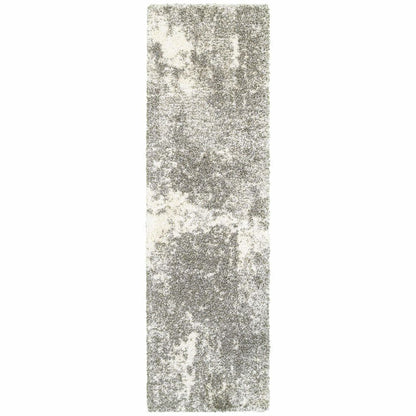 Woven - Henderson Grey Ivory Abstract Shag Transitional Rug