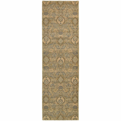 Woven - Heritage Ivory Blue Floral  Casual Rug
