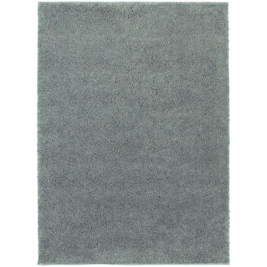 Impressions Blue  Solid  Contemporary Rug - Free Shipping