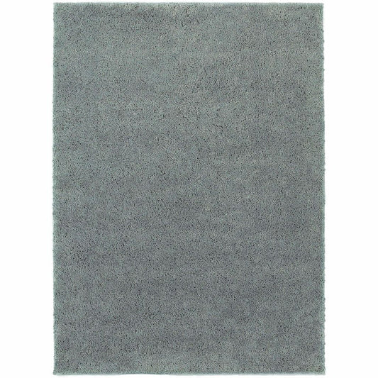 Impressions Blue  Solid  Contemporary Rug - Free Shipping