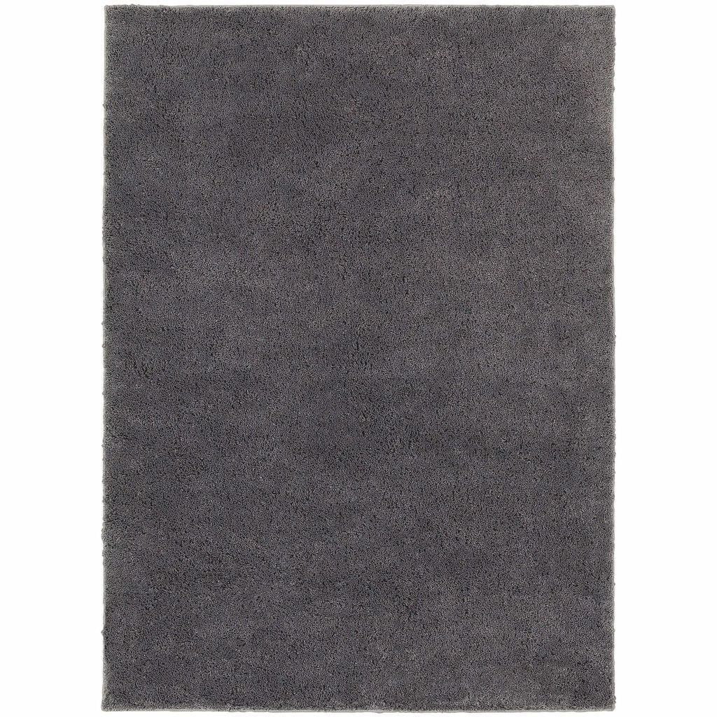 Impressions Grey  Solid  Contemporary Rug - Free Shipping