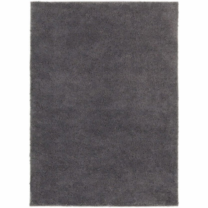 Impressions Grey  Solid  Contemporary Rug - Free Shipping