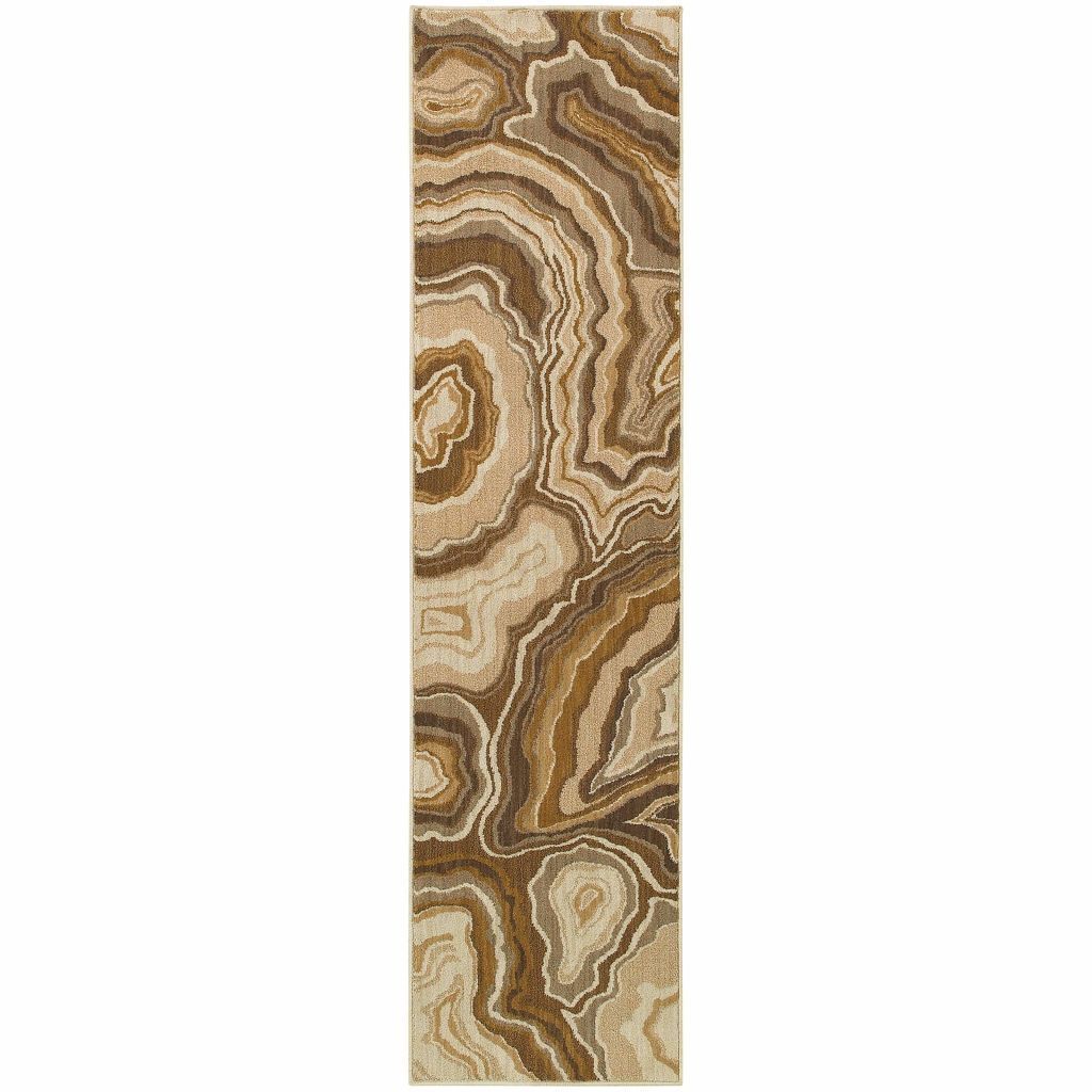 Woven - Kasbah Gold Grey Abstract Nature Contemporary Rug