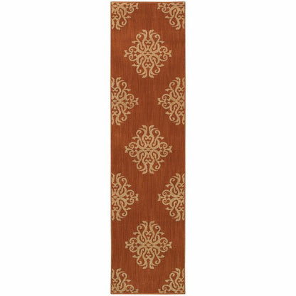 Woven - Kasbah Orange Beige Oriental Persian Transitional Rug