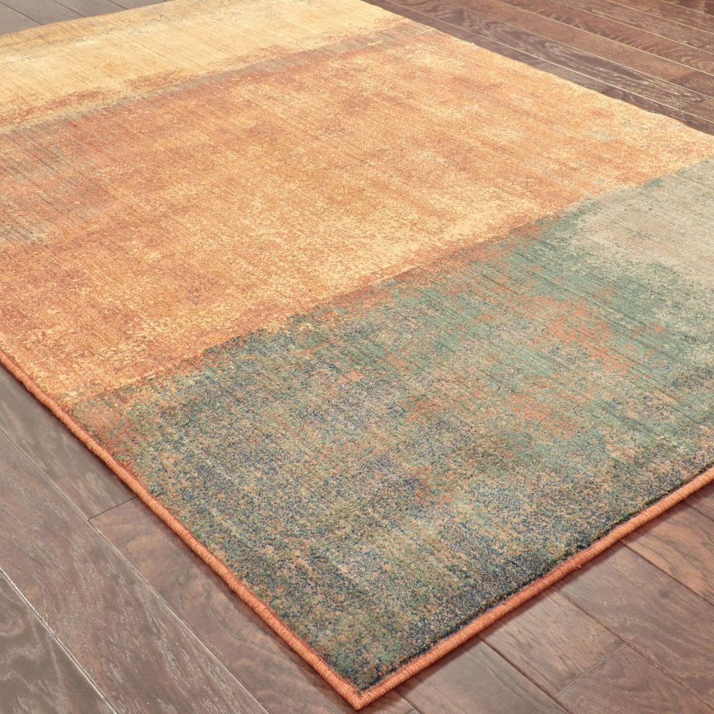 Woven - Kasbah Orange Multi Abstract  Transitional Rug