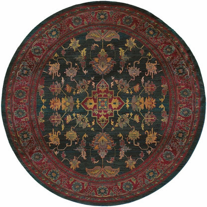 Woven - Kharma Blue Red Oriental Persian Traditional Rug