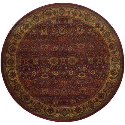 Woven - Kharma Red Gold Oriental Persian Traditional Rug