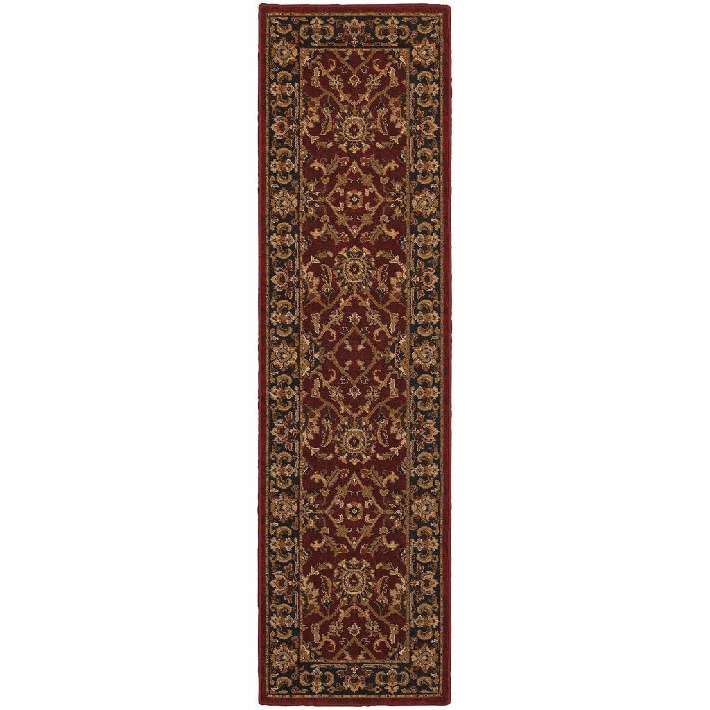 Woven - Knightsbridge Red Black Oriental Persian Traditional Rug