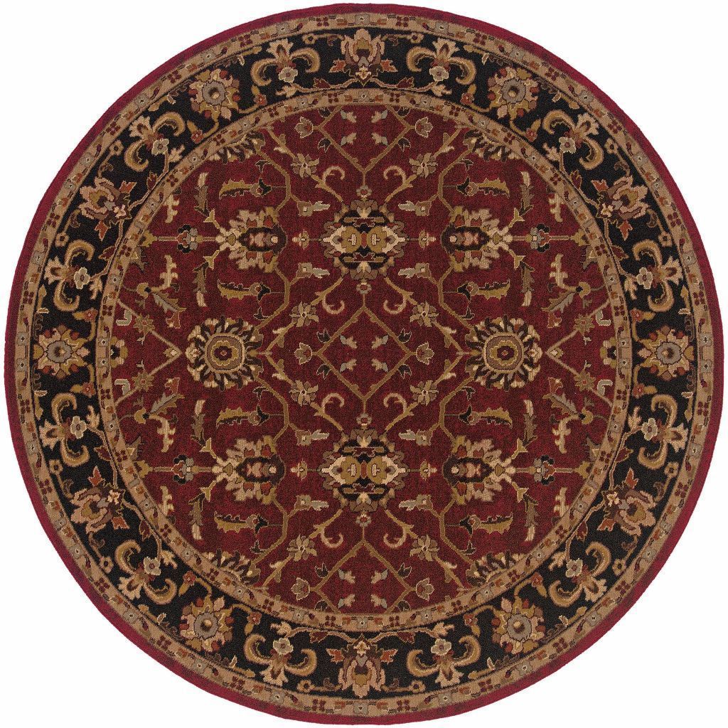 Woven - Knightsbridge Red Black Oriental Persian Traditional Rug