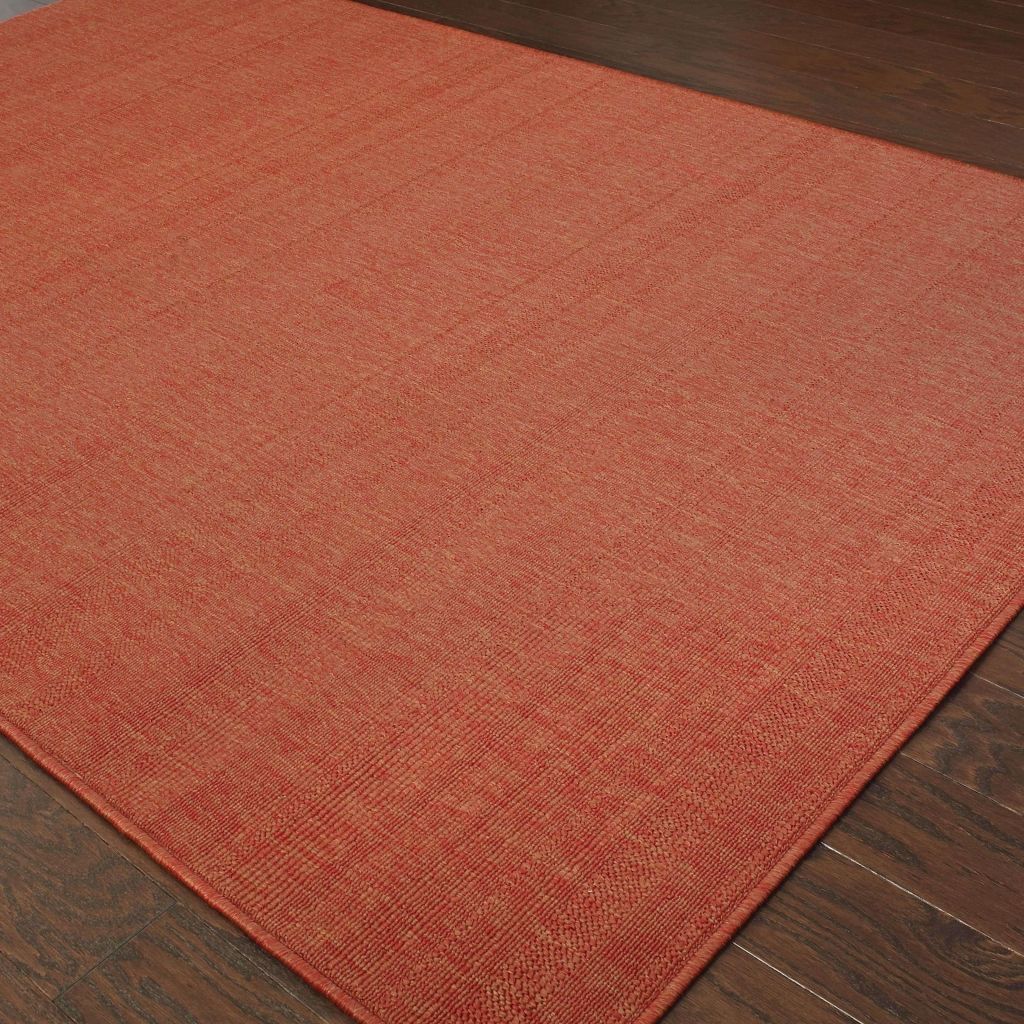 Woven - Lanai Red  Solid  Outdoor Rug